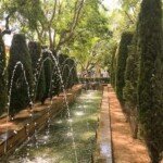 Garden with fountains
